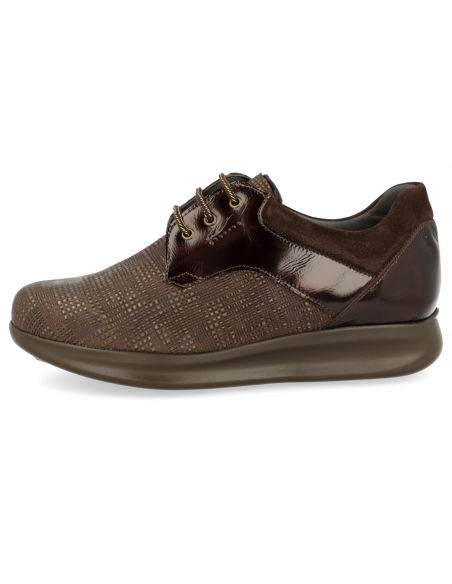 ZAPATO SEÑORA CON SUELA DE AMORTIGUACIÓN, DALÍA 02 MARRÓN