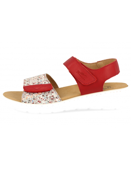 SENSITIVE FEET LADIES SANDALS, VILA 10 RED