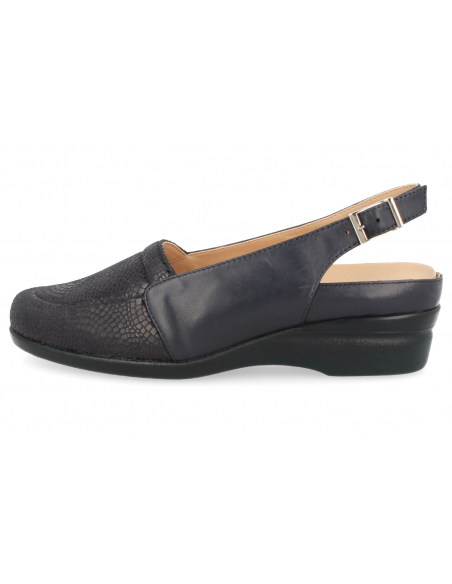SANDALIA SEÑORA PIES ANCHOS Y DELICADOS, CARIDAD 04 AZUL