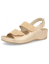 SANDALIA CÓMODA DE SEÑORA, ELENA 09 BEIGE