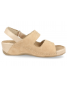 SANDALIA CÓMODA DE SEÑORA, ELENA 09 BEIGE