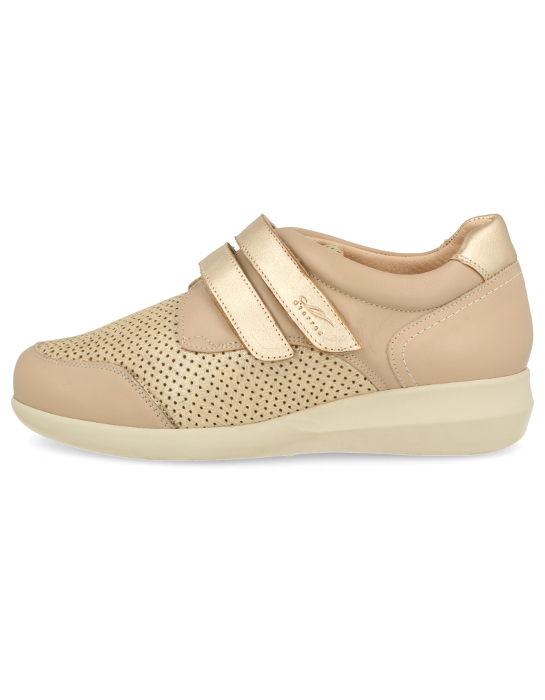 THERAPEUTIC WOMEN SHOES, LEATHER, EXTRA-LARGE WIDTH, GINA 44 CUPER