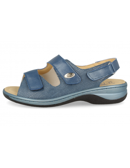 Sandalias recomendada para pies con Hallux Valgus "Juanetes" JULIA E3 2021 AZUL