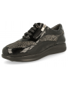ZAPATO SEÑORA MUY CÓMODO, CON SUELA DE AMORTIGUACIÓN, BIBIANA 21 NEGRO PLATA