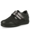 ZAPATO SEÑORA PIES DIABETICOS, GINA 21 NEGRO-PLATA