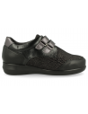 ZAPATO SEÑORA PIES DIABETICOS, GINA 21 NEGRO-PLATA