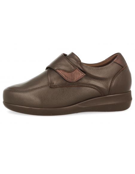 ZAPATO SEÑORA PIES ANCHOS, REGINA MARRÓN