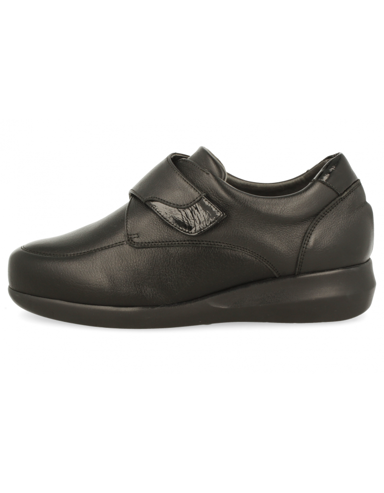 ZAPATO SEÑORA PIES ANCHOS, REGINA NEGRO