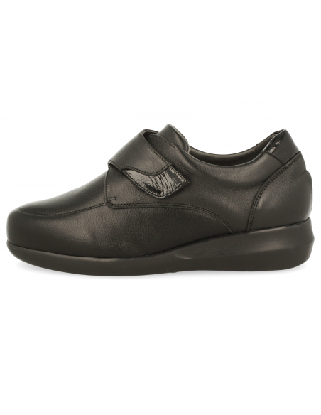 ZAPATO SEÑORA PIES ANCHOS, REGINA NEGRO