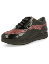 ZAPATO SEÑORA MUY CÓMODO, CON SUELA DE AMORTIGUACIÓN, BIBIANA 21 BURDEOS NEGRO