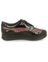 ZAPATO SEÑORA MUY CÓMODO, CON SUELA DE AMORTIGUACIÓN, BIBIANA 21 BURDEOS NEGRO