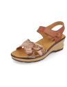 SANDALIA CÓMODA PLANTILLA EXTRAÍBLE, SOL CUERO
