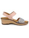 WOMAN CONFORTABLE SANDAL MOD. AROA NAVY