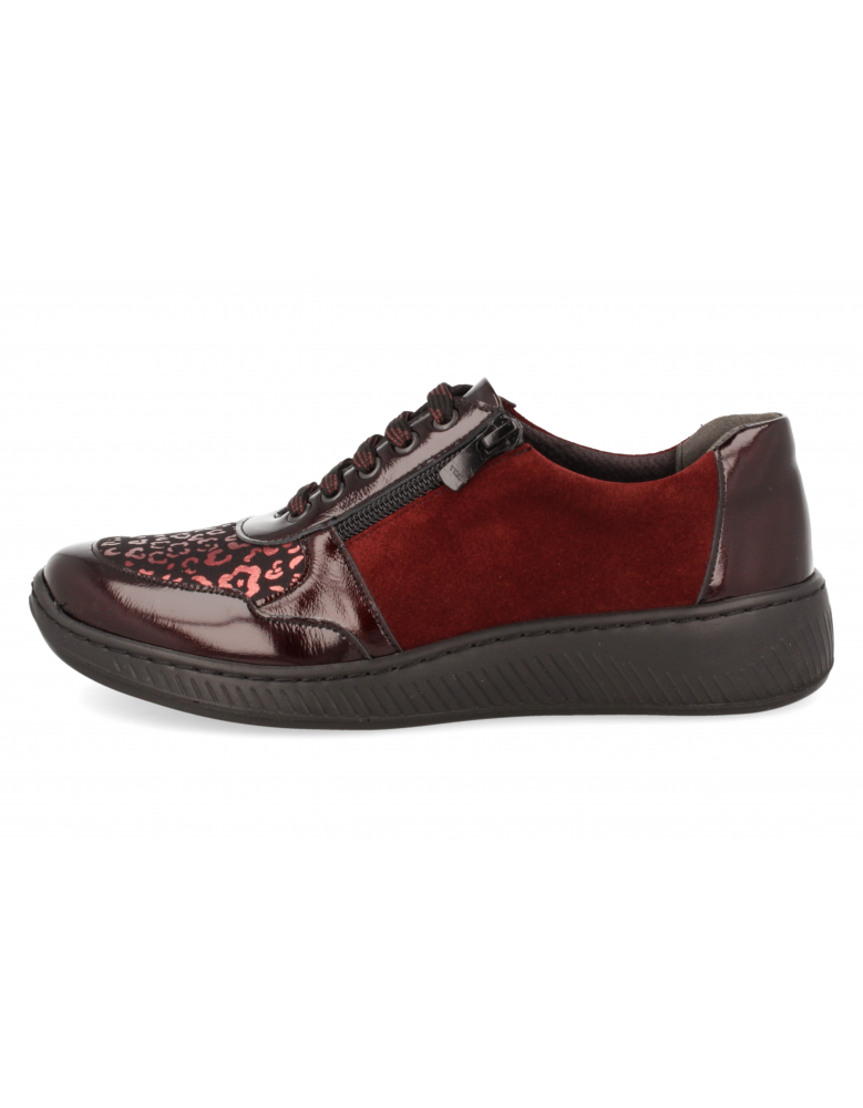 ZAPATO CÓMODO SEÑORA, HABANA 13 BURDEOS