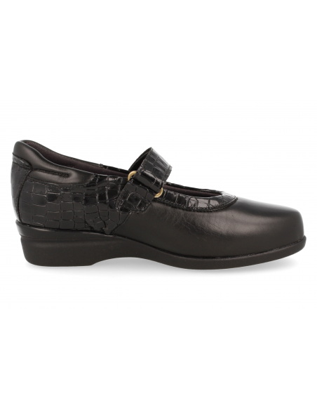 ZAPATO CÓMODO SEÑORA, PIES DELICADOS, AMELIE 2023 01 NEGRO