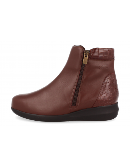COMBA WOMEN BROWN 2023 LEATHER BOOTY, EXTRA-LARGE WIDTH