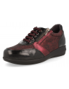 ZAPATO SEÑORA HORMA EXTRA ANCHA PARA PIES DELICADOS, IRMA 2023 NEGRO BURDEOS