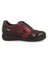 ZAPATO SEÑORA HORMA EXTRA ANCHA PARA PIES DELICADOS, IRMA 2023 NEGRO BURDEOS