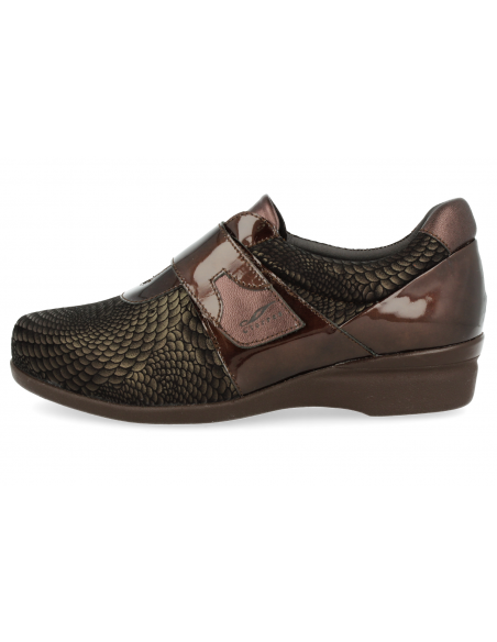 ZAPATO ORTOPÉDICO DE SEÑORA PIES DELICADOS Y ANCHOS, ESTELA 2020 MARRÓN