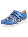 THERAPEUTIC WOMEN SHOES, LEATHER, EXTRA-LARGE WIDTH, GINA23 PETROL