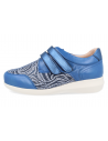 THERAPEUTIC WOMEN SHOES, LEATHER, EXTRA-LARGE WIDTH, GINA23 PETROL