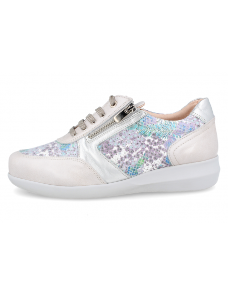 THERAPEUTIC WOMEN SHOES IRMA 23 SILVER,  LARGE WIDTH