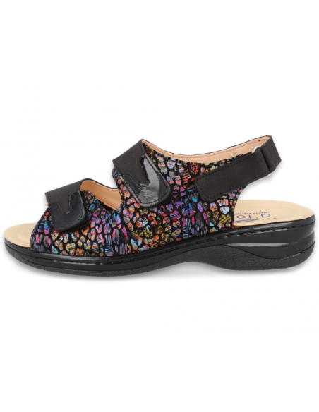 SANDALIA PARA PIES CON JUANETES, FRIDA NEGRO MULTI