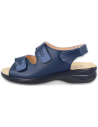 Frida Navy Blue, wide and comfortable sandal, designed for feet with bunions.