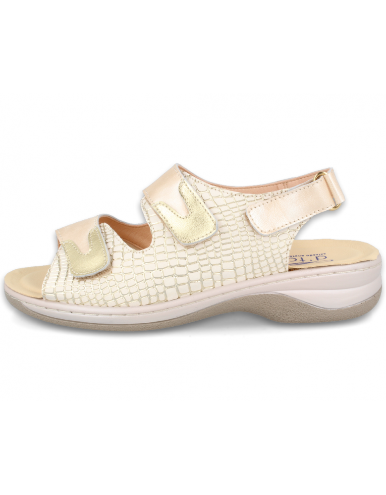 SANDALIA PARA PIES CON JUANETES, FRIDA BEIGE