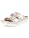 Comfortable sandal, Model DENIA SILVER