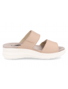 Comfortable sandal, with removable insole. Model ADEJE Nude