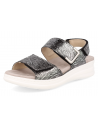 Comfortable sandal, with removable insole. Model ADEJE SANDAL BLACK SILVER