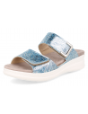 SANDALIA PARA PIES DELICADOS Y ANCHOS, ADEJE AZUL PLATA