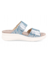 SANDALIA PARA PIES DELICADOS Y ANCHOS, ADEJE AZUL PLATA