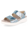 SANDALIA PARA PIES DELICADOS Y ANCHOS, ADEJE SANDAL AZUL PLATA