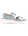 SANDALIA PARA PIES DELICADOS Y ANCHOS, ADEJE SANDAL AZUL PLATA
