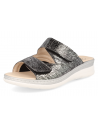 SENSITIVE FEET LADIES SANDALS, MALENA BALCK SILVER