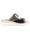 SENSITIVE FEET LADIES SANDALS, MALENA BALCK SILVER