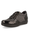 IRMA24 MILANO BLACK, THERAPEUTIC WOMEN SHOES OF LEATHER, DELICATED FEET