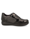 ZAPATO ORTOPÉDICO DE SEÑORA D&#39;TORRES PARA PIES DELICADOS, IRMA 24 MILANO NEGRO. HORMA EXTRA-ANCHA.