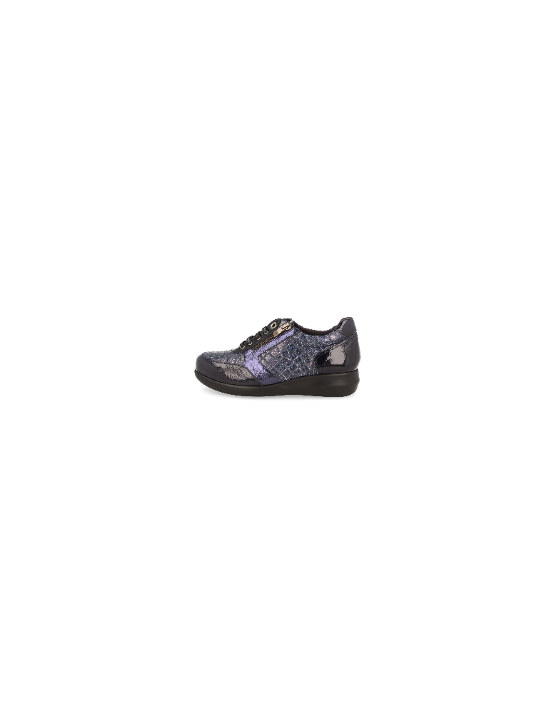 ZAPATO ORTOPÉDICO DE SEÑORA DE HORMA ANCHA D'TORRES PARA PIES DELICADOS, IRMA 24 MILANO MARINO, HORMA EXTRA-ANCHA.