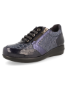ZAPATO ORTOPÉDICO DE SEÑORA DE HORMA ANCHA D&#39;TORRES PARA PIES DELICADOS, IRMA 24 MILANO MARINO, HORMA EXTRA-ANCHA.