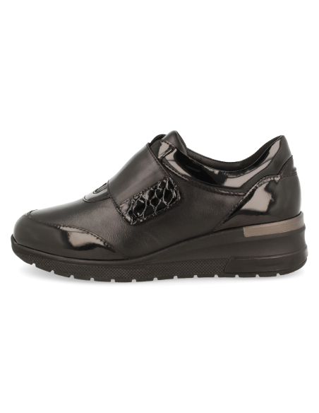 ZAPATO DE SEÑORA PARA PIES DELICADOS, D'TORRES MODELO SINTRA NEGRO Horma H