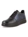 ZAPATO CÓMODO DE SEÑORA PARA PIES DELICADOS, D&#39;TORRES RONDA MARINO METAL, HORMA ANCHA PARA PIES DELICADOS.