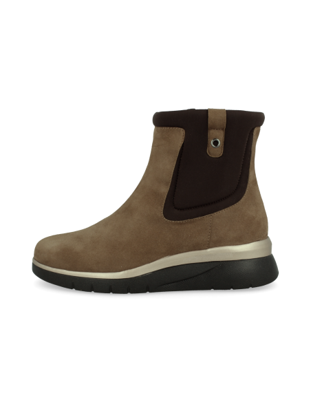 DALLAS WOMEN CAMEL 2023 LEATHER BOOTY, LARGE WIDTH