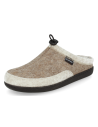 ZAPATILLAS ANATÓMICAS SEÑORA D&#39;TORRES JONE BEIGE, DE FIELTRO CÁLIDO AISLANTE DEL FRÍO.