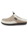 ZAPATILLAS ANATÓMICAS SEÑORA D&#39;TORRES JONE BEIGE, DE FIELTRO CÁLIDO AISLANTE DEL FRÍO.