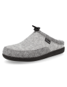 ZAPATILLAS ANATÓMICAS SEÑORA D&#39;TORRES JONE GRIS, DE FIELTRO CÁLIDO AISLANTE DEL FRÍO.