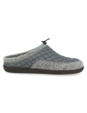 ZAPATILLAS ANATÓMICAS CABALLERO D&#39;TORRES BRUNO GRIS, DE FIELTRO CÁLIDO AISLANTE DEL FRÍO.