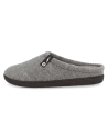 ZAPATILLAS ANATÓMICAS CABALLERO D&#39;TORRES FRANK GRIS, DE FIELTRO CÁLIDO AISLANTE DEL FRÍO.